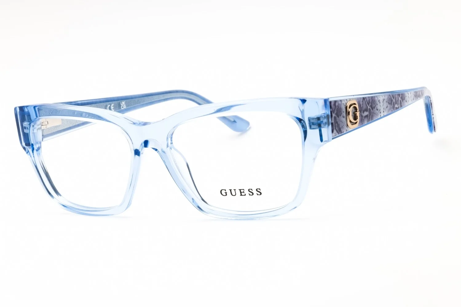 GUESS GU50126-084-53 Eyeglasses Size 53mm 15mm 140mm blue Women