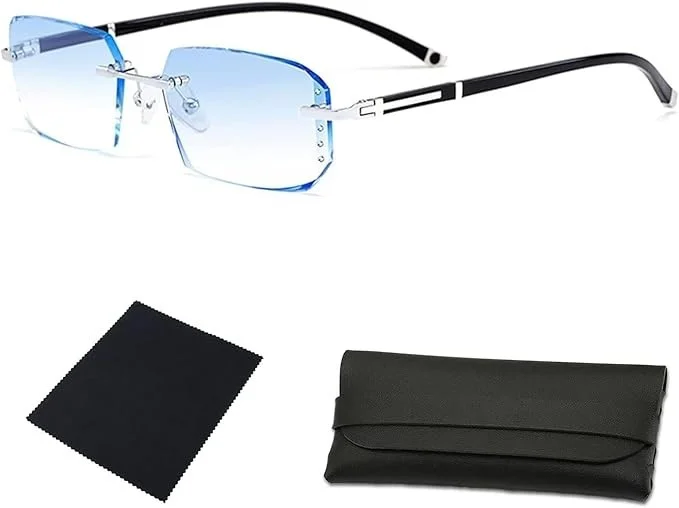 ZLLCXR Clarity Blue Glasses Automatic Adjustment Eye 56-144-146 mm Black